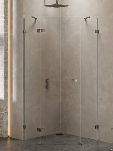 Avexa zuhanykabin gunmetal profillal